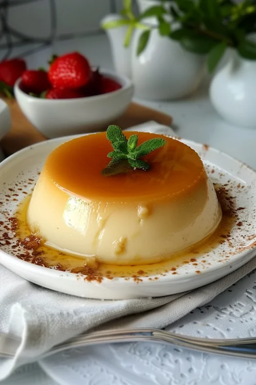 elaboración Flan de huevo con queso mascarpone