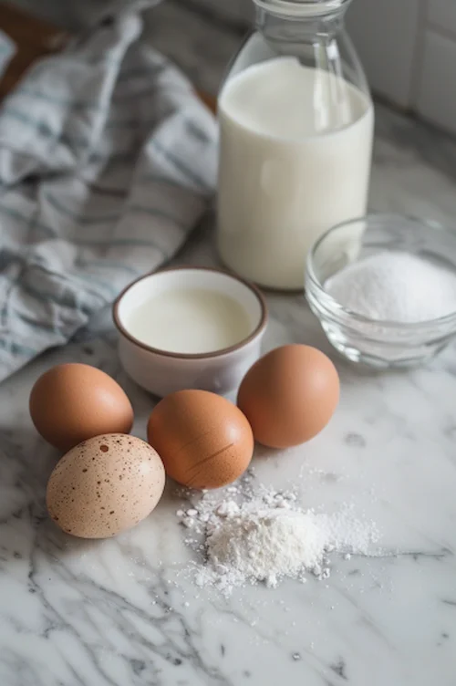 ingredientes Flan de huevo casero sin horno: ¡al baño maría!