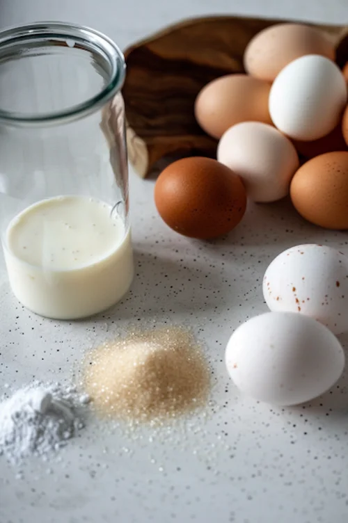 ingredientes Flan de huevo con leche de almendras