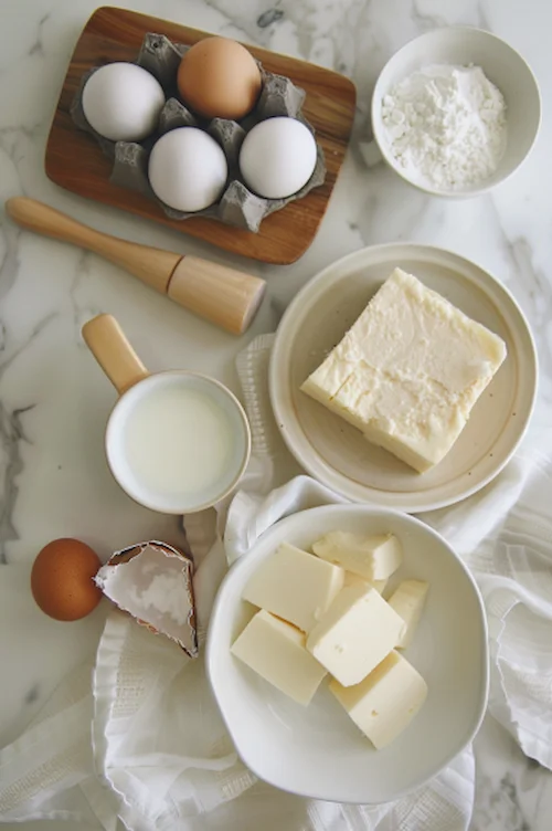ingredientes Flan de huevo y queso philadelphia